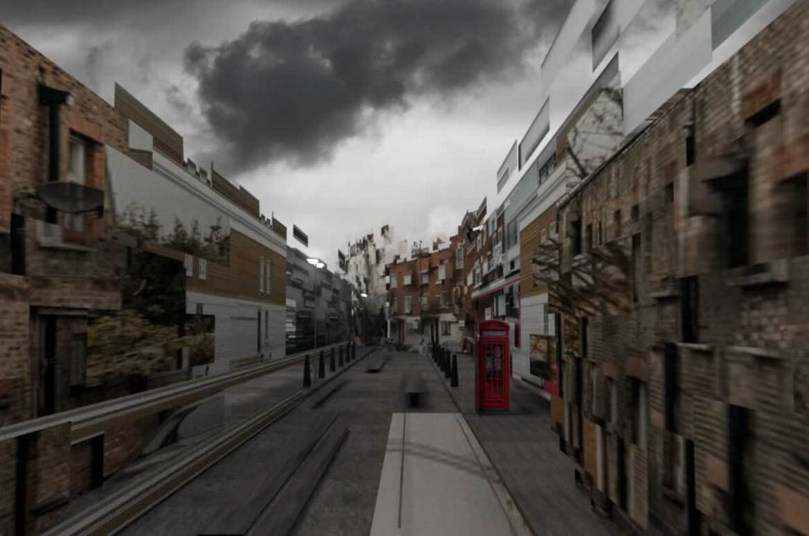 path of the pollinator, a bee's flight through the cities of Mount Kimbie